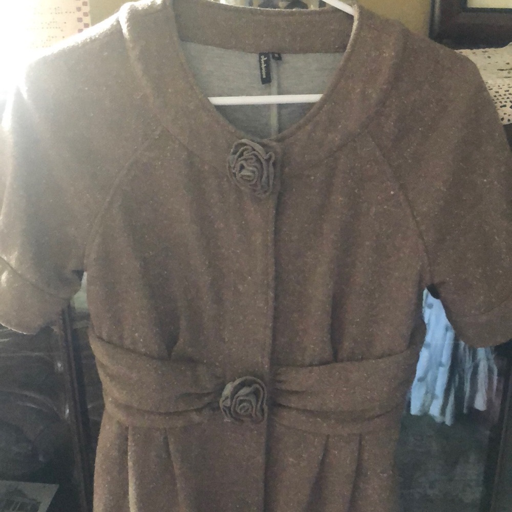 Rose belted sweater